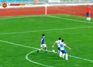 «Динамо-Ставрополь» (синие) — «Динамо» Махачкала (белые) — 2:3