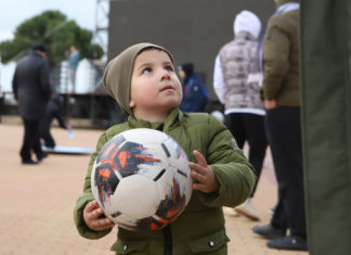 Конкурсная программа для зрителей матча «Динамо» – «Енисей»